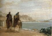 Edgar Degas Promenade beside the sea Spain oil painting reproduction